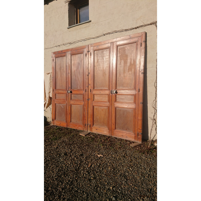 Vintage double communication doors