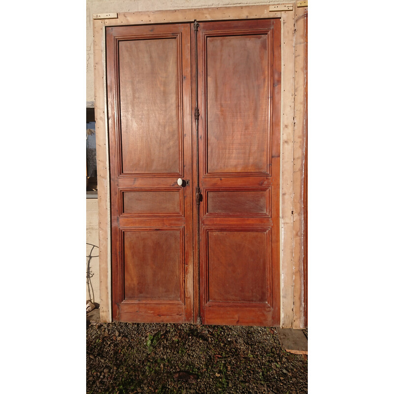 Vintage double communication doors