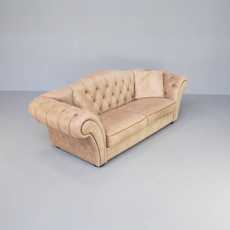 Vintage "sahara" chesterfield sofa by Idp