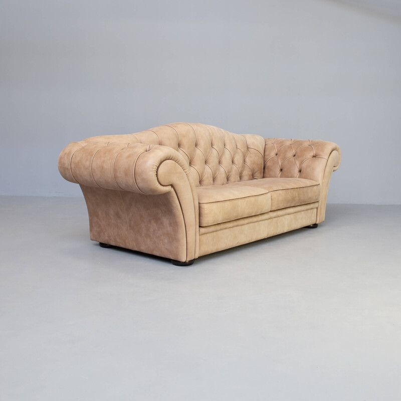 Vintage "sahara" chesterfield sofa by Idp