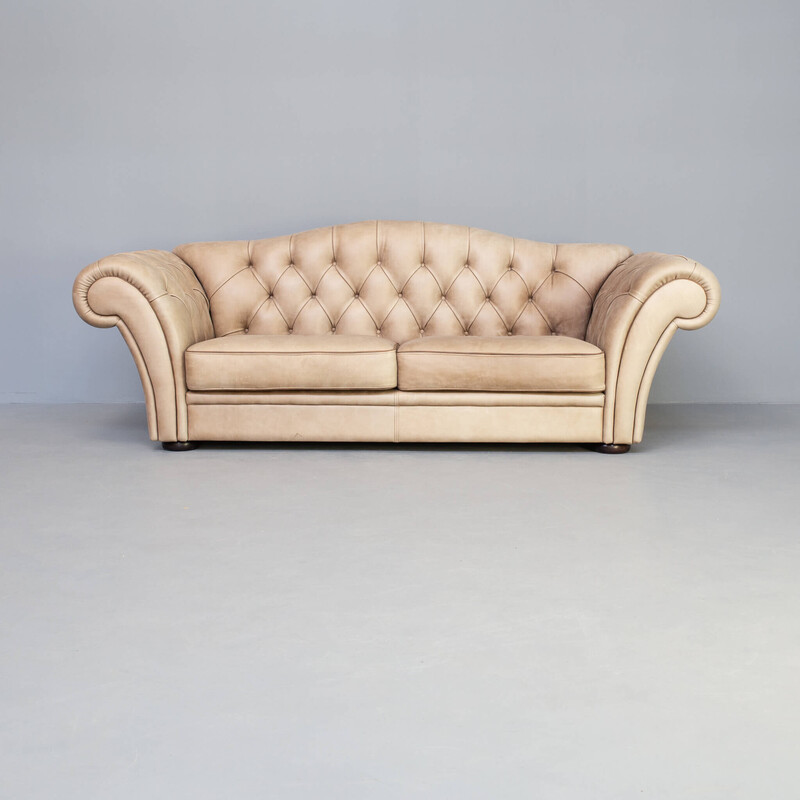 Vintage "sahara" chesterfield sofa by Idp