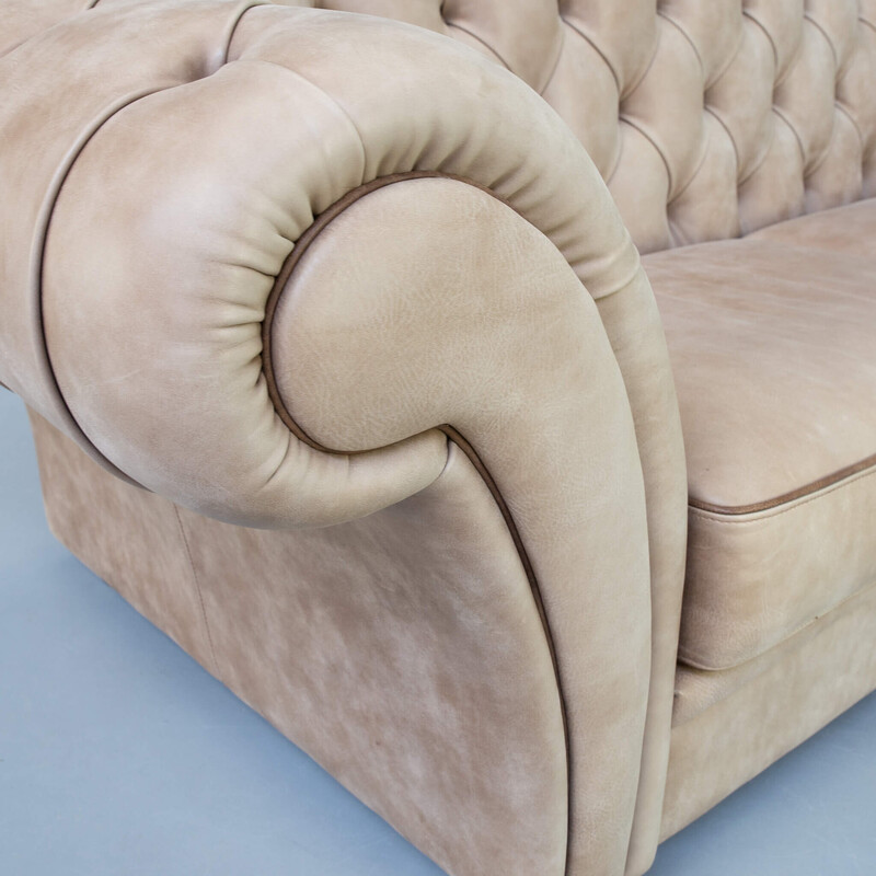 Vintage "sahara" chesterfield sofa by Idp