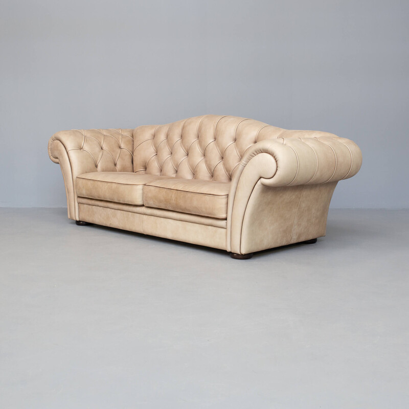 Vintage "sahara" chesterfield sofa by Idp