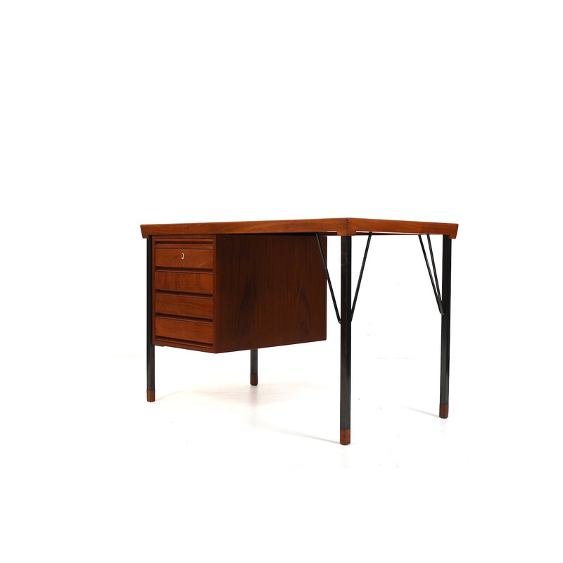 Vintage desk by Peter Hvidt and Orla Molgaard-Nielsen for Søborg Møbelfabrik, Denmark 1960s