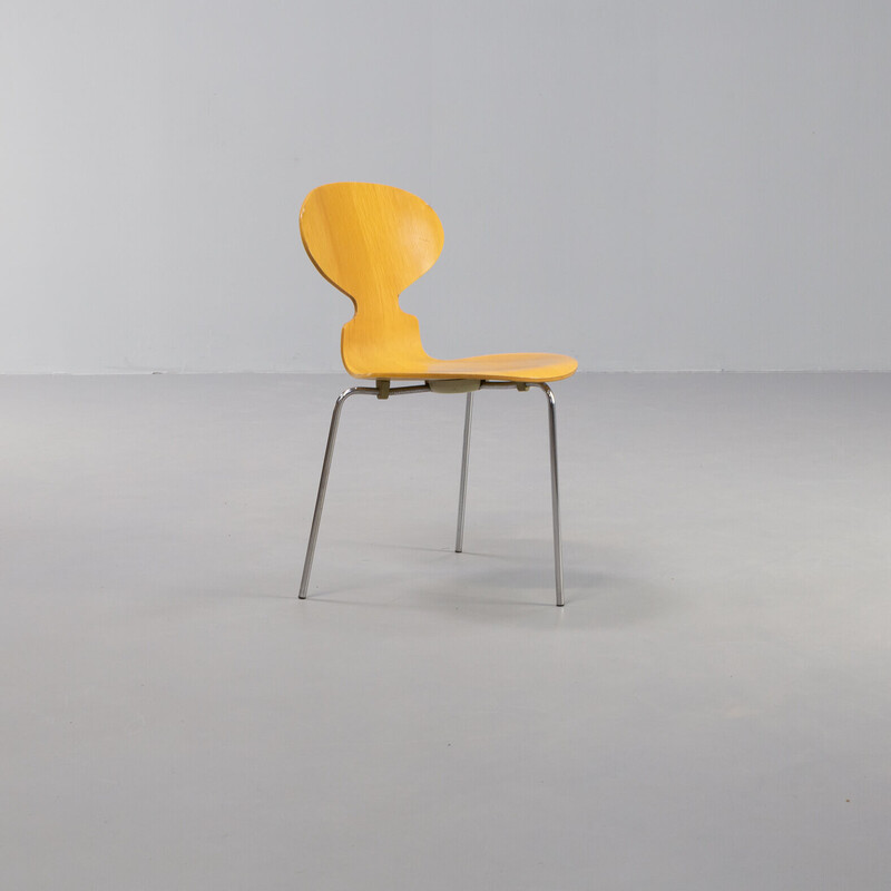 Ensemble de 4 chaises vintage en contreplaqué "modèle 3100 Ant" par Arne Jacobsen pour Fritz Hansen