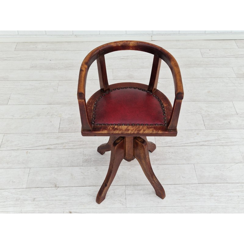 Vintage scandinavian art deco swivel armchair, 1930s