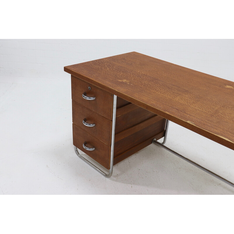 Mid century tubular Bauhaus desk, 1950s