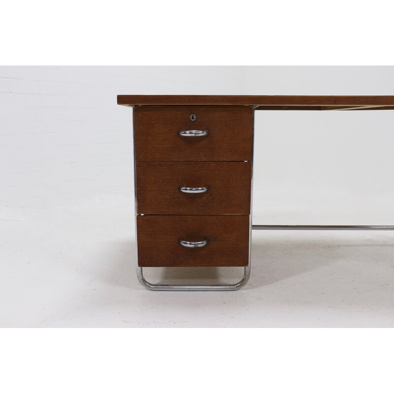 Mid century tubular Bauhaus desk, 1950s