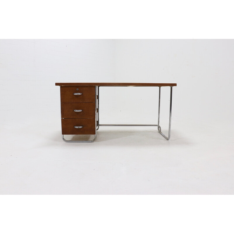 Mid century tubular Bauhaus desk, 1950s