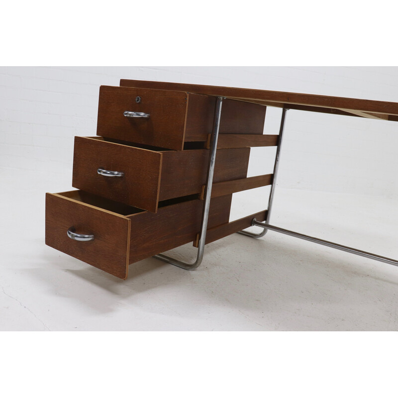 Mid century tubular Bauhaus desk, 1950s