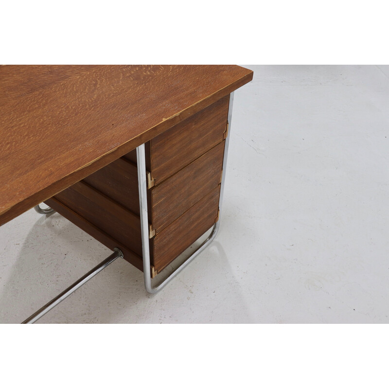 Bureau Bauhaus tubulaire vintage, 1950