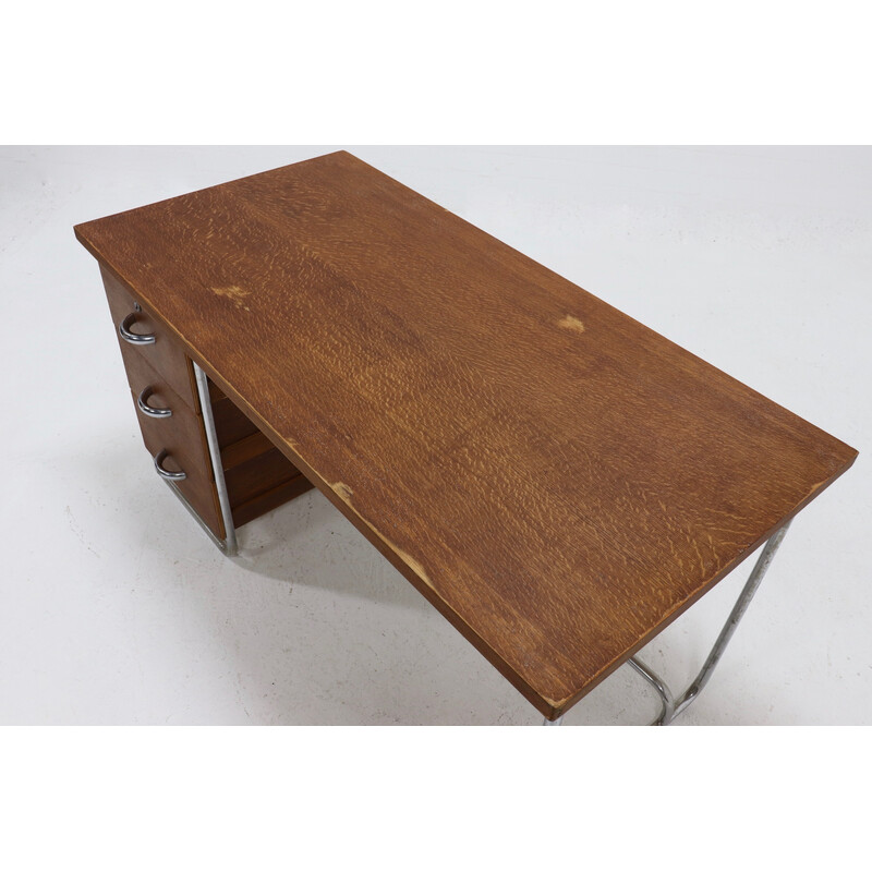 Mid century tubular Bauhaus desk, 1950s