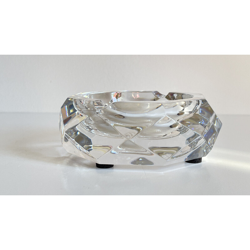 Vintage baccarat crystal ashtray, France