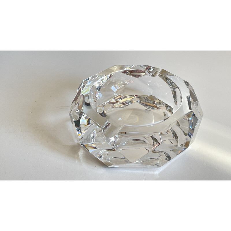 Vintage baccarat crystal ashtray, France