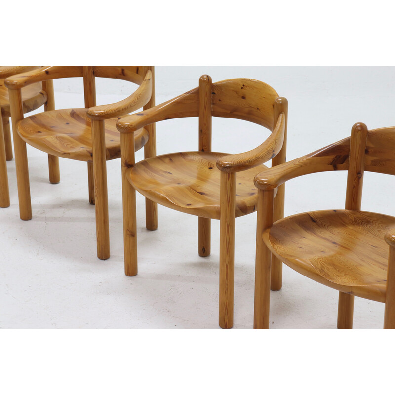 Set van 4 stoelen van Rainer Daumiller voor Houtzagerij Hirtshal, 1970.