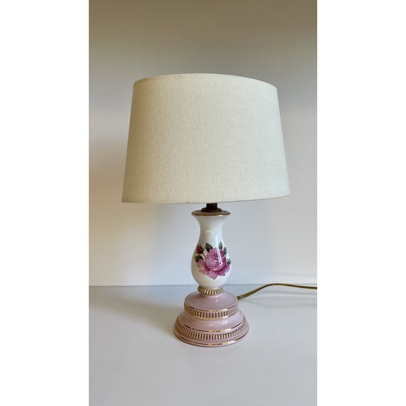 Vintage Italian porcelain lamp, 1960