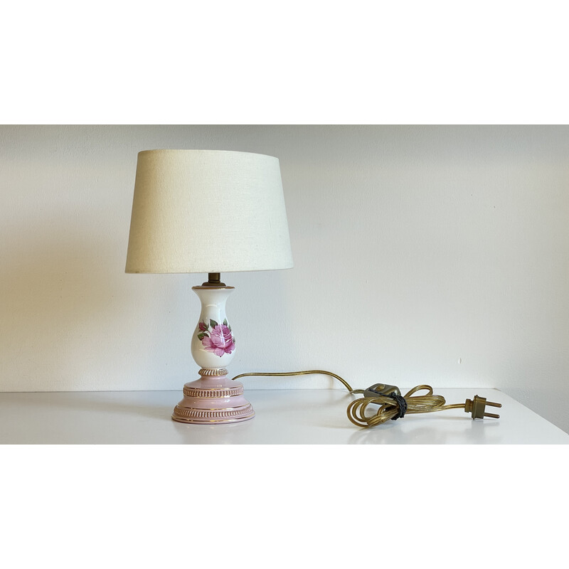 Vintage Italiaanse porseleinen lamp, 1960