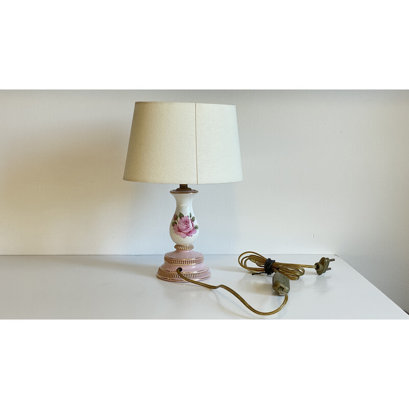 Vintage Italiaanse porseleinen lamp, 1960