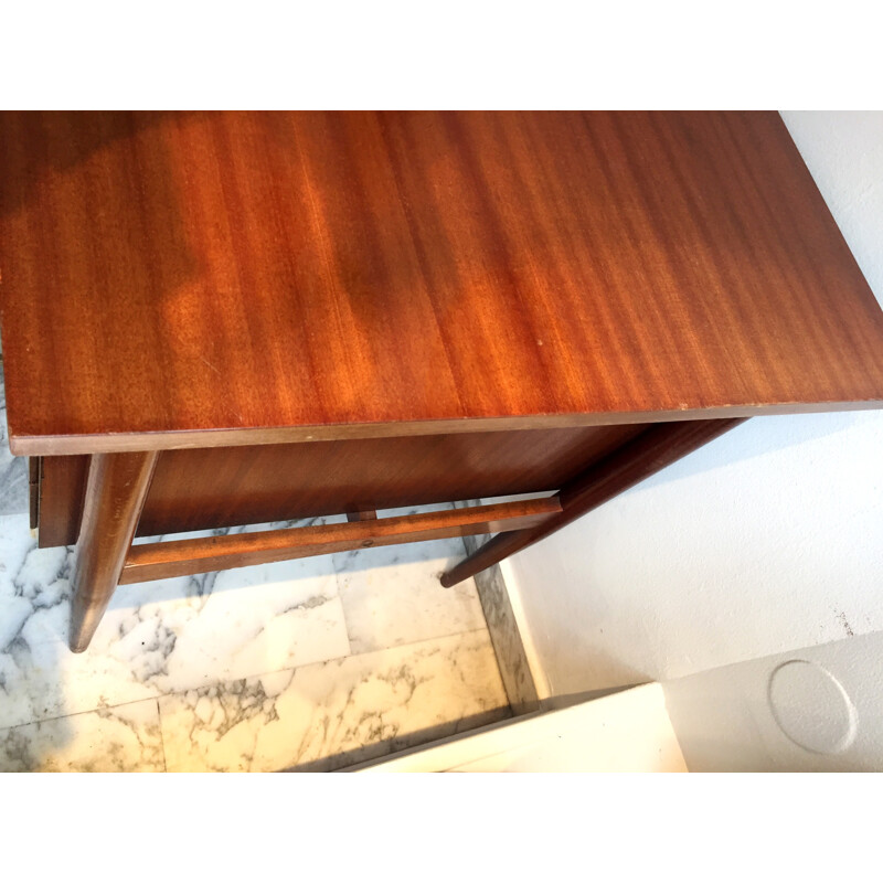 Mid century desk in lacquered wood - 1950s