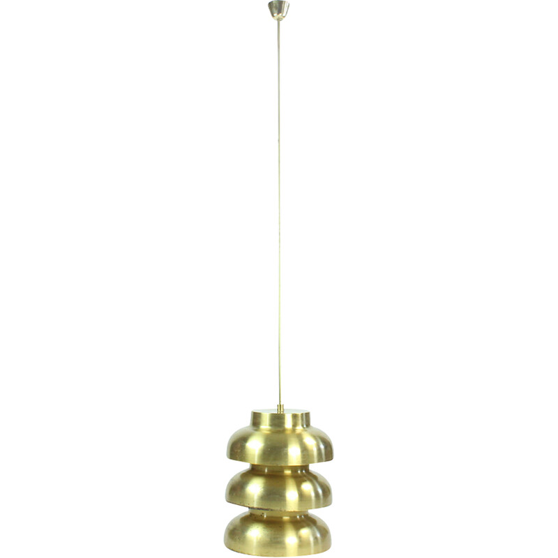 Vintage pendant lamp in brass, Czechoslovakia 1960s