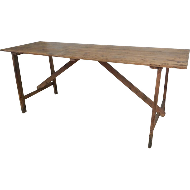 Vintage Holztisch mit Schublade