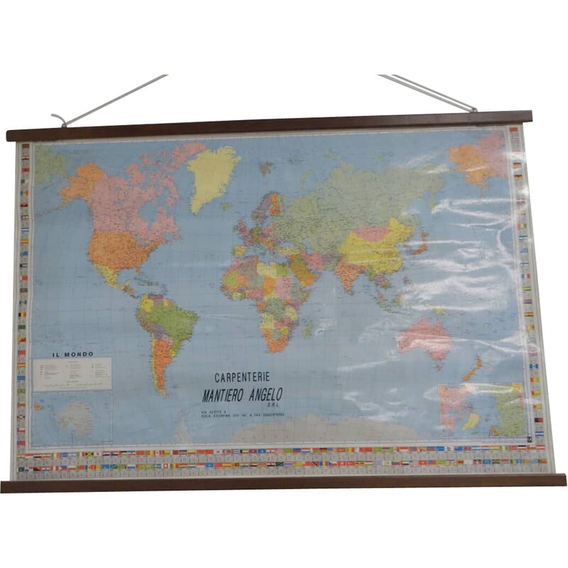 Carte du monde vintage par Kartographie Druck Verlag