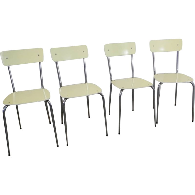 Ensemble de 4 chaises vintage en formica