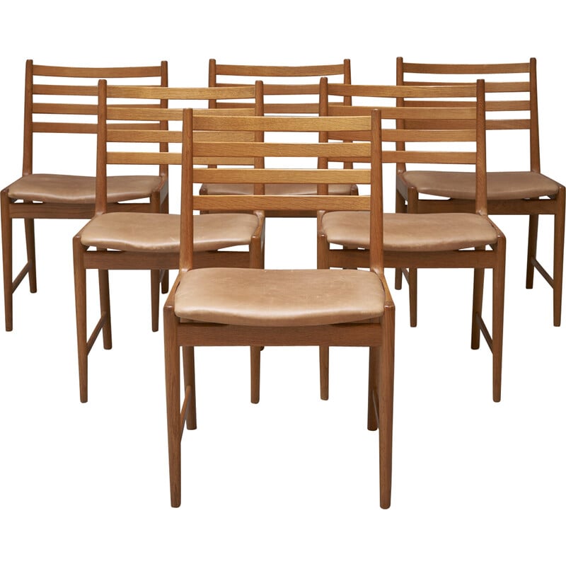 Set of 6 vintage dining chairs by Kai Lyngfeldt Larsen