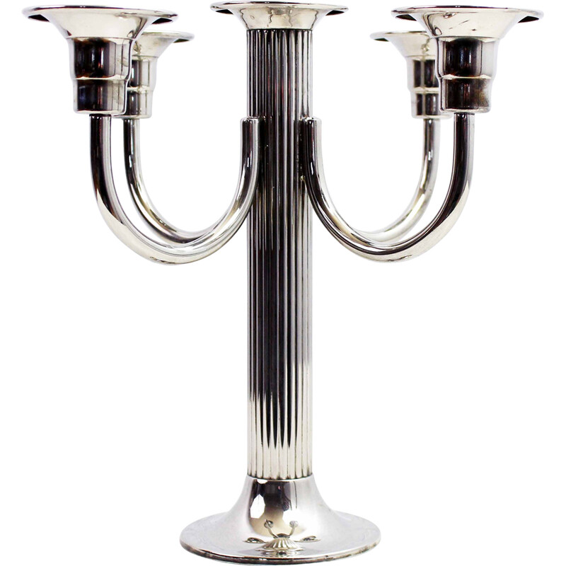 Vintage silver plated candlestick, 1970