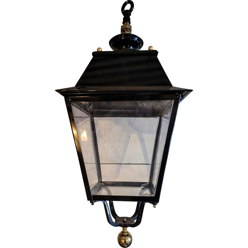 Vintage brass and Pvc street lantern