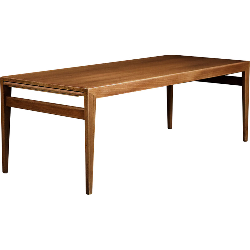 Middeleeuwse Scandinavische teakhouten salontafel van Illum Wikkelsø voor Koefoed Hornslet, 1960