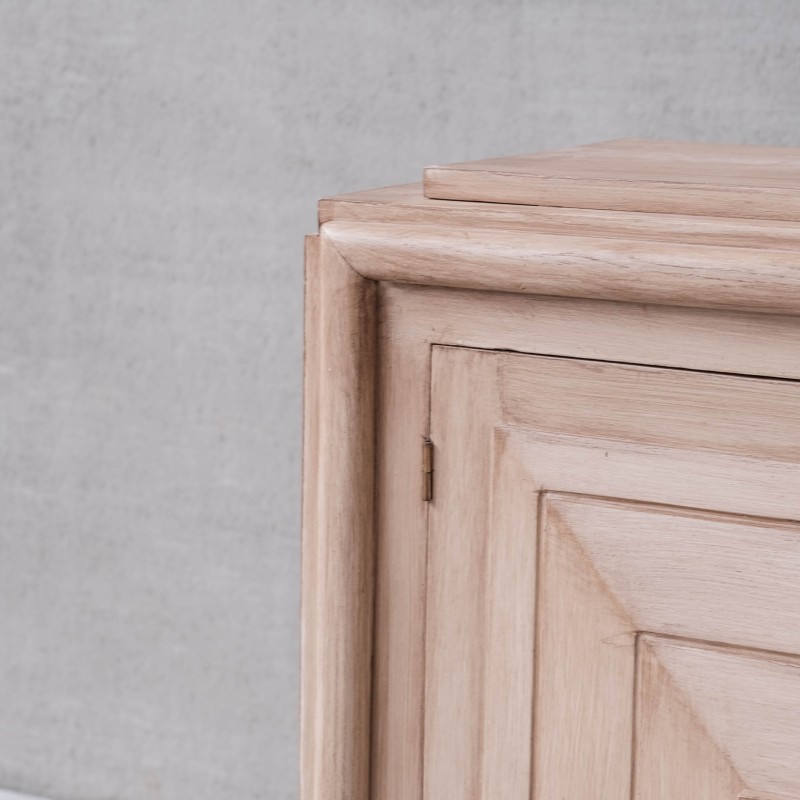 Französisches geometrisches Sideboard aus Holz, 1950er Jahre