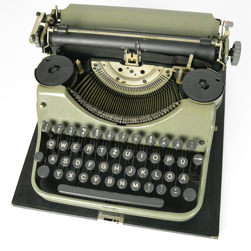 Vintage typewriter Mercedes K-45, Germany 1950s