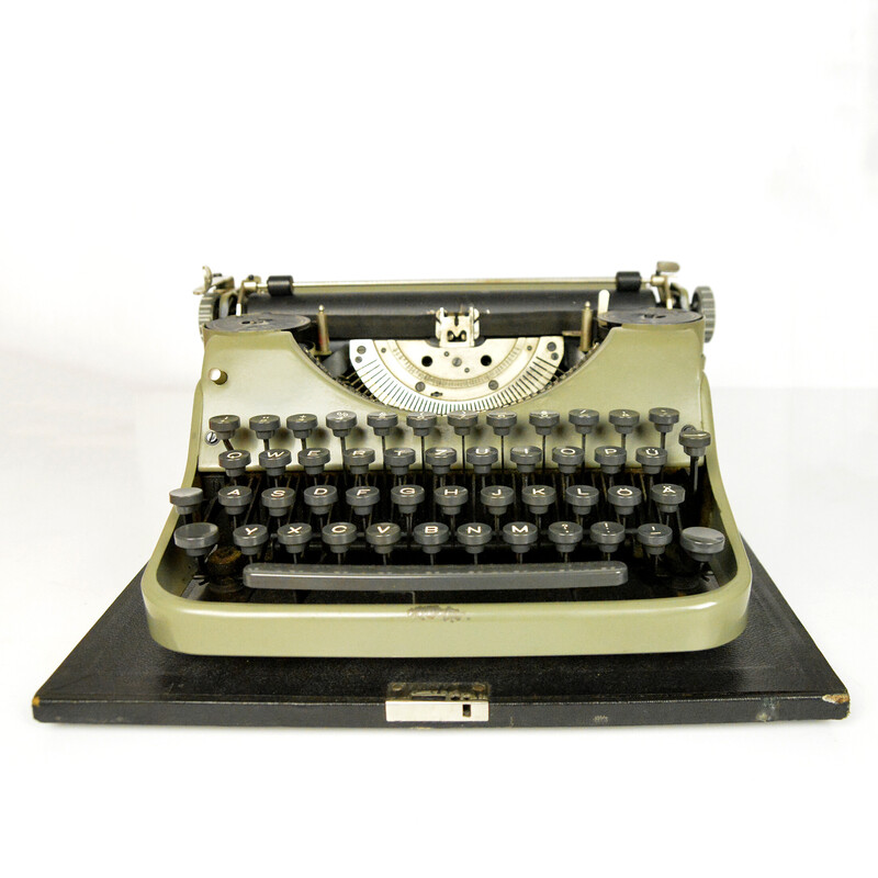 Máquina de escrever Vintage Mercedes K-45, Alemanha 1950