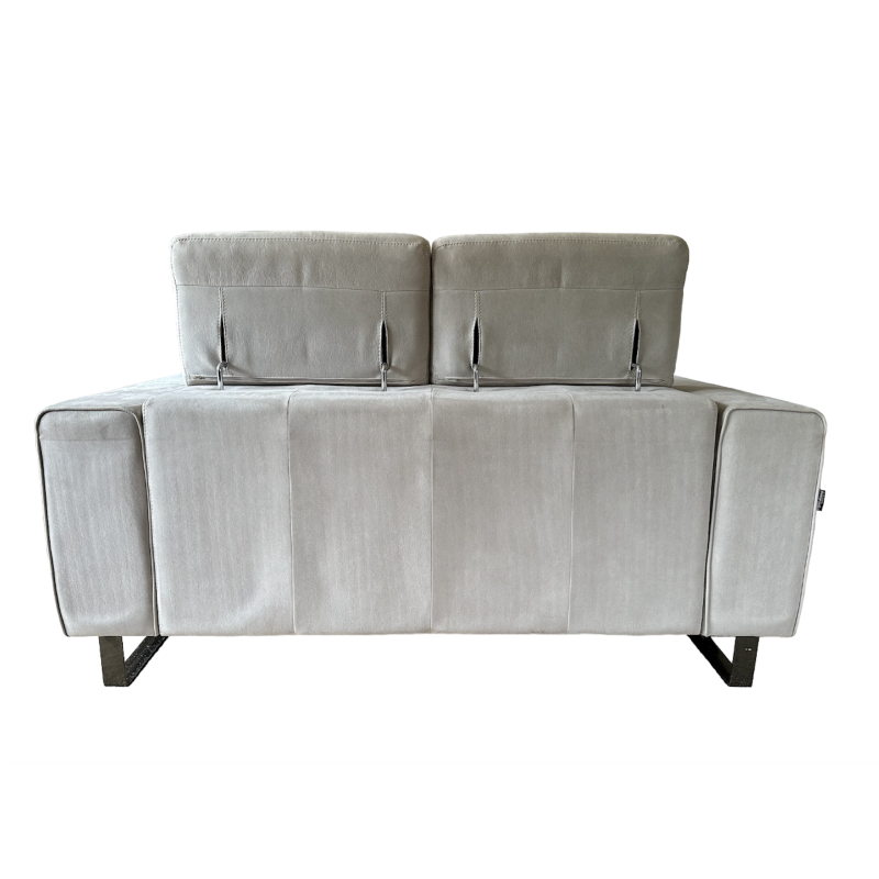 Vintage suede sofa with adjustable headrests by An Egoitaliano, Italy