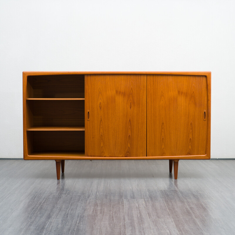 Danish vintage teak highboard by Hp Hansen, 1960s