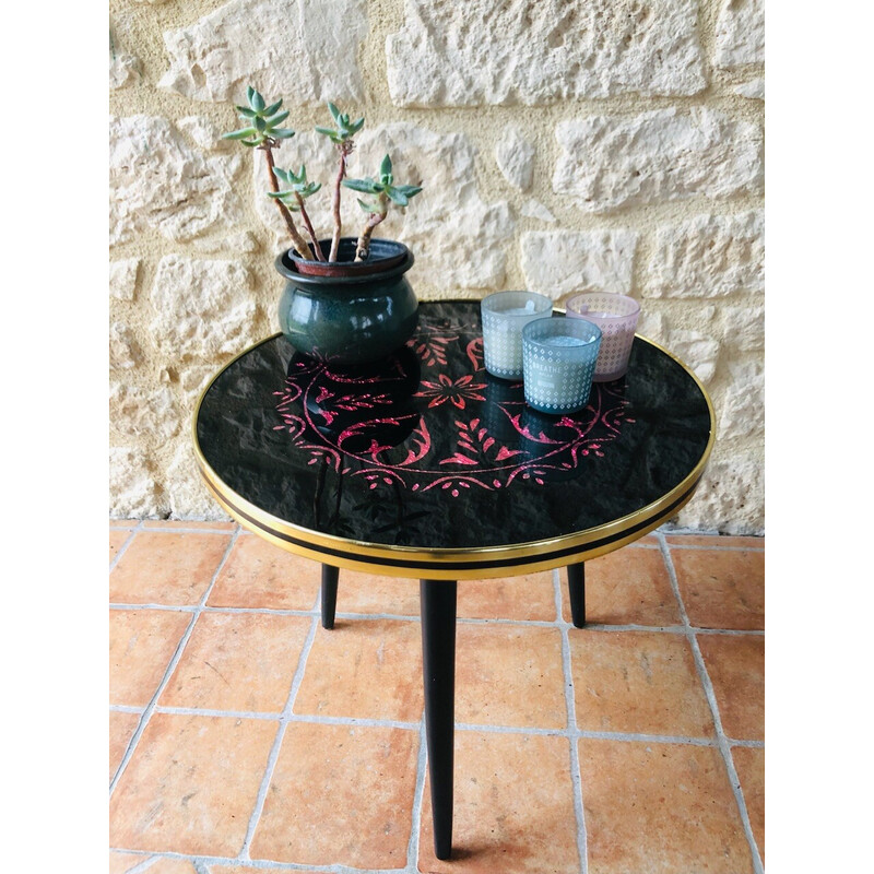 Table d’appoint vintage tripode, 1960-1970