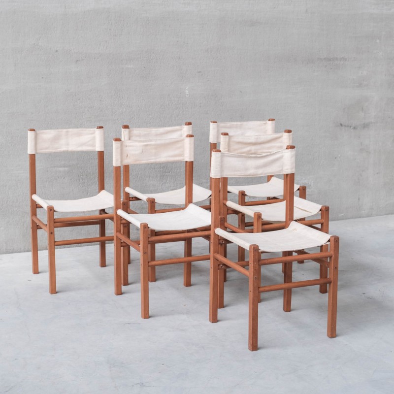 Set van 14 Italiaanse vintage eetkamerstoelen, 1970