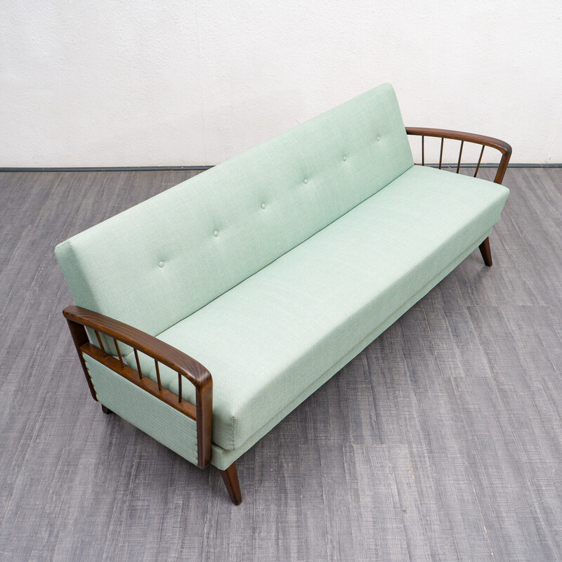 Vintage sofa in beechwood, 1950s