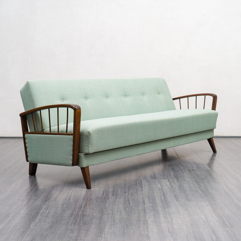 Vintage-Sofa aus Buchenholz, 1950er Jahre