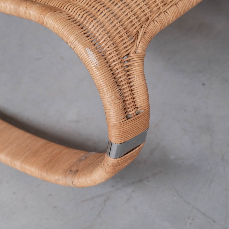 Vintage rotan schommelstoel van James Irvine voor Ikea, Zweden 2002
