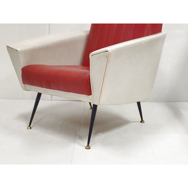 Vintage rockabilly fauteuil, 1950