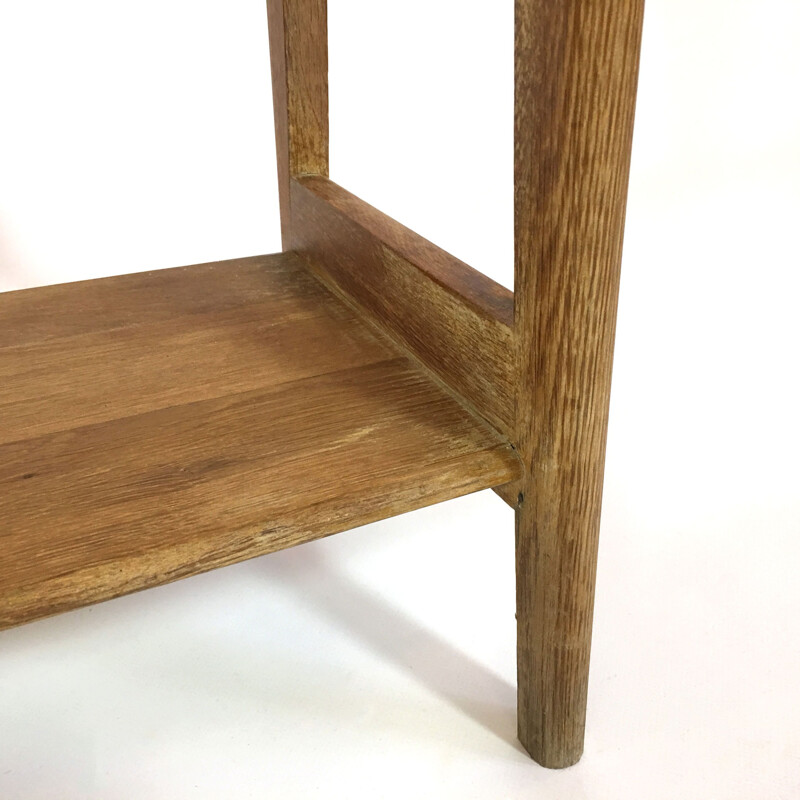 Solid wood beside table or sofa end  - 1950s