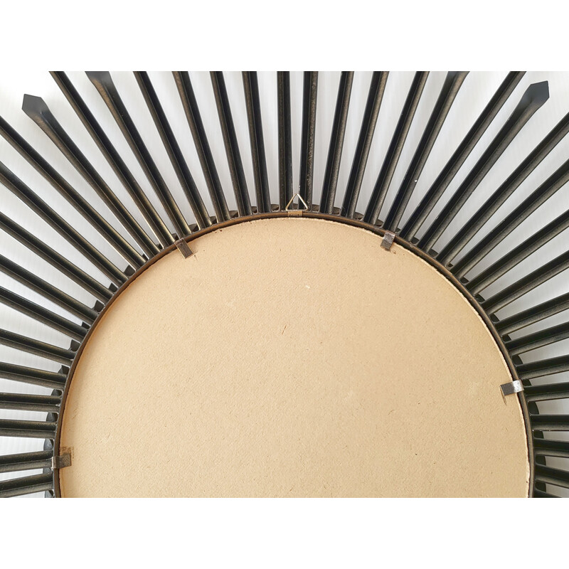Vintage sun mirror by Chaty Vallauris, 1960