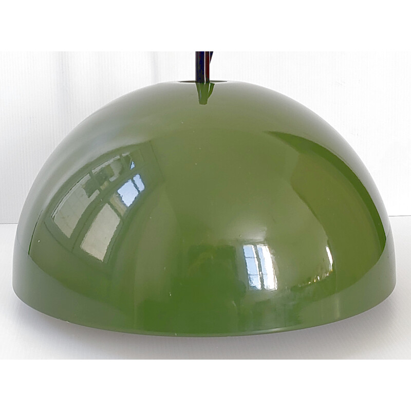 Vintage Staff Leuchten pendant lamp in khaki metal, 1960s