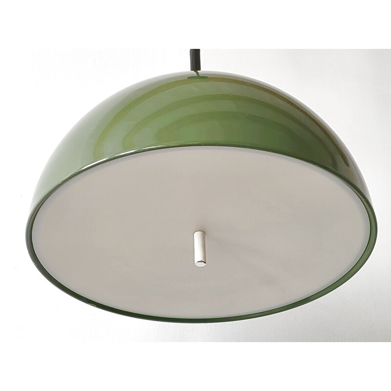 Vintage Staff Leuchten pendant lamp in khaki metal, 1960s