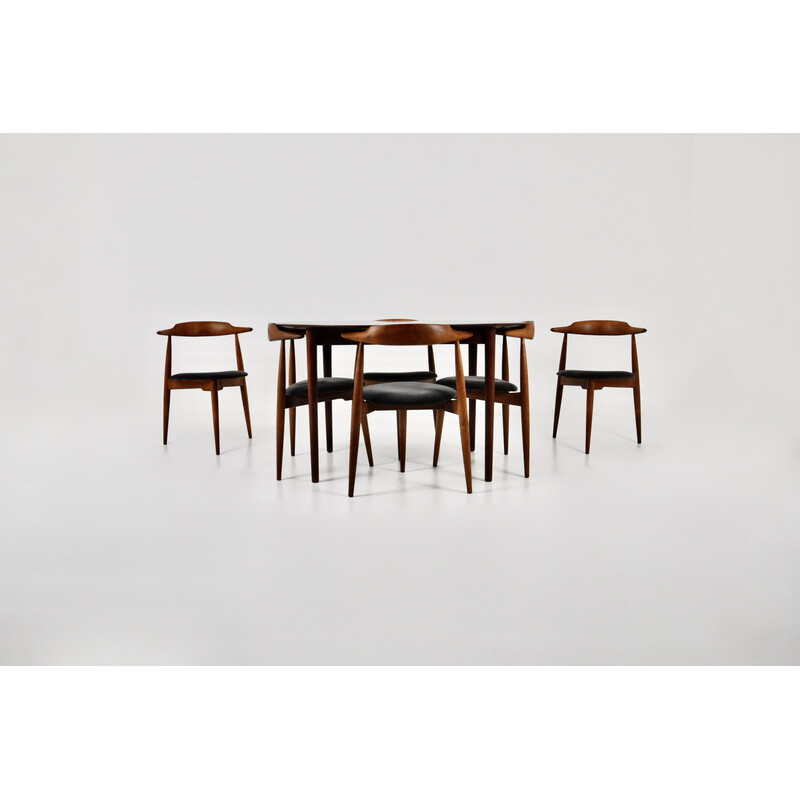 Conjunto de jantar Vintage de Hans J. Wegner para Fritz Hansen, 1950