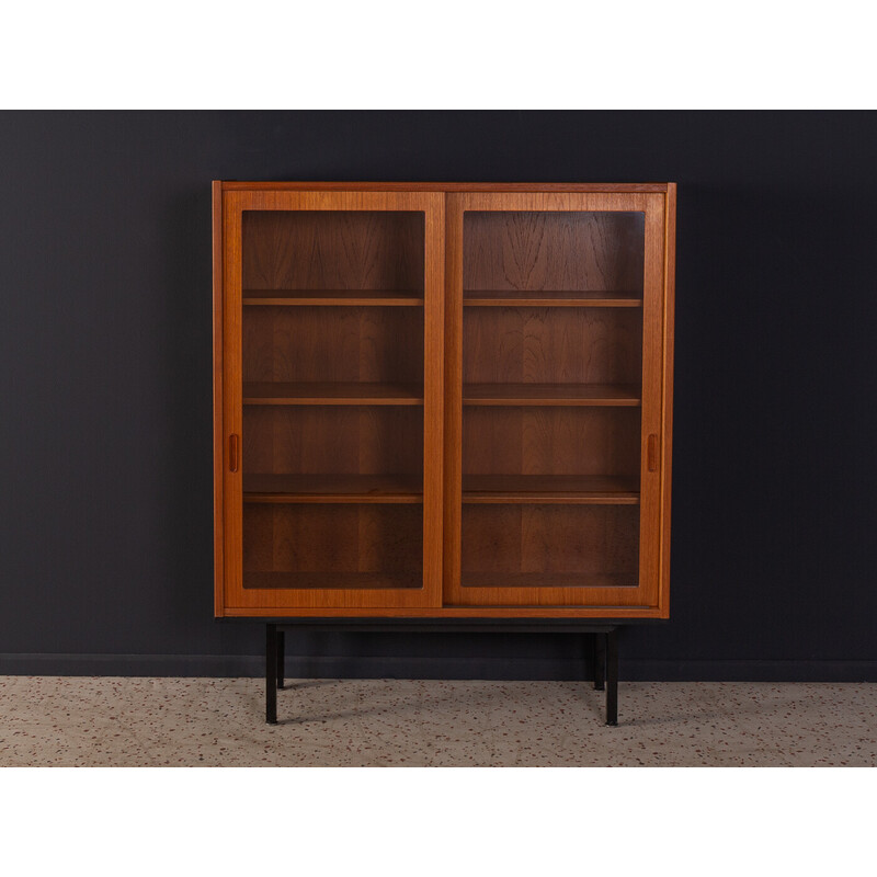 Vintage teak display cabinet by Poul Hundevad, 1960s