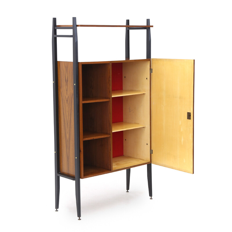 Vintage cabinet with open compartments, 1950s