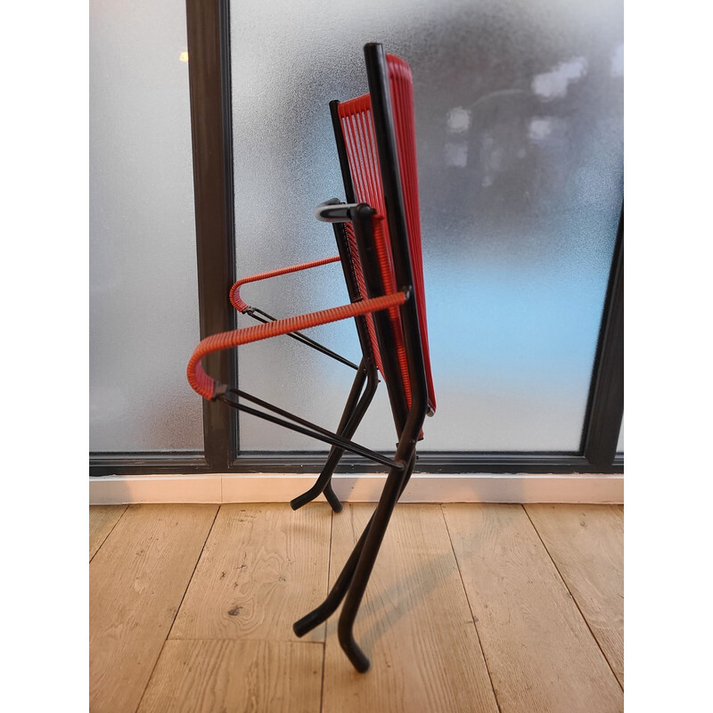 Vintage folding armchair by André Monpoix